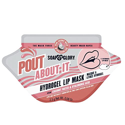 Soap & Glory Duo Mask - Гидрогелевая маска за устни Норвежки About It (2,5 г) - Осветляющая маска за устни с ефект на подпухналостта под очите - (1 брой) - 2 продукта