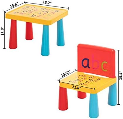 Пластмасова Малка Масичка и стол с Гъби Струпясване размер 40x35x30 см, Една Маса и Един стол, по-Малка версия на