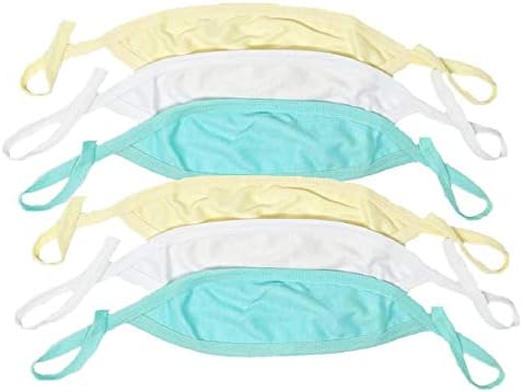 I & S Baby 3, 4 или 6 Опаковки, Обвивка за Пъпа на Новороденото, Комфортна Памучен Превръзка на пъпната връв, за момчета и Момичета Fajero