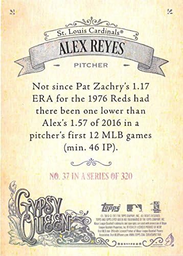 2017 Topps Gypsy Queen #37 Бейзболна картичка начинаещ Сейнт Луис Кардиналс Алекс Рейеса