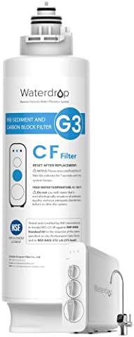Филтър Waterdrop WD-G3-CF, замяна за системи за обратна Осмоза WD-G3-W, WD-G3P600 и WD-G3P800-W, срок на услугата 6 месеца, Нов