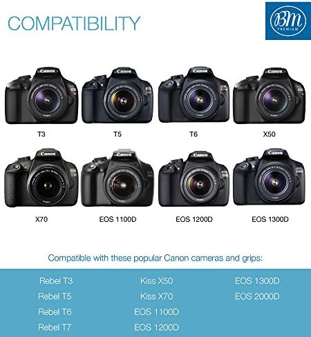 Зарядно устройство BM Premium LP-E10 за цифров фотоапарат, Canon EOS Rebel T3 T5, T6, T7, Kiss X50, Kiss X70, EOS 1100D, EOS 1200D, EOS 1300D, EOS 2000D