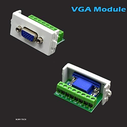 3 Модул VGA Информация Стенни Панела на Кутията Монтиране на стена Предна Панел Конектор за свързване