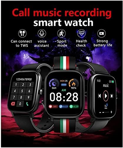 QINERSAW Smartwatch Bluetooth Запис на отговорите на повикване, 4G Памет IP67 Смарт часовници