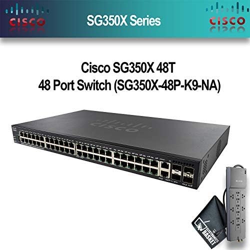 Cisco SG350X 48P 48-port switch (SG350X-48P-K9-NA) + PowerStrip