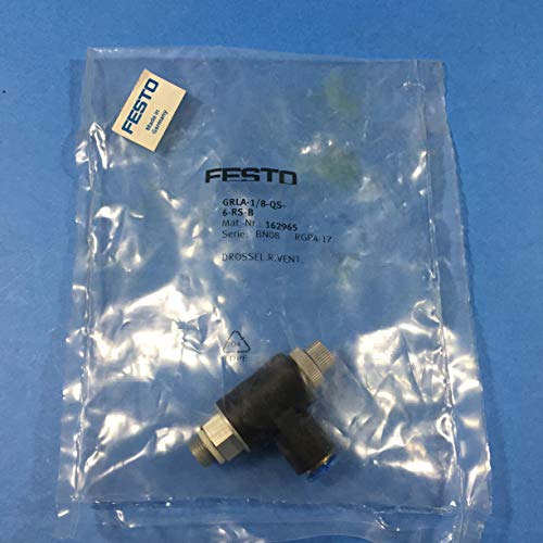 Еднопосочен клапан за регулиране на дебита на Festo GRLA-1/4-QS-6-RS-B