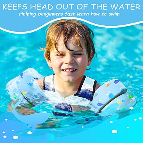 Жилетка за плуване за деца от 30-60 Паунда, Спасителна жилетка за Момичета и Момчета с Двойна Катарама за Сигурност, Плувки