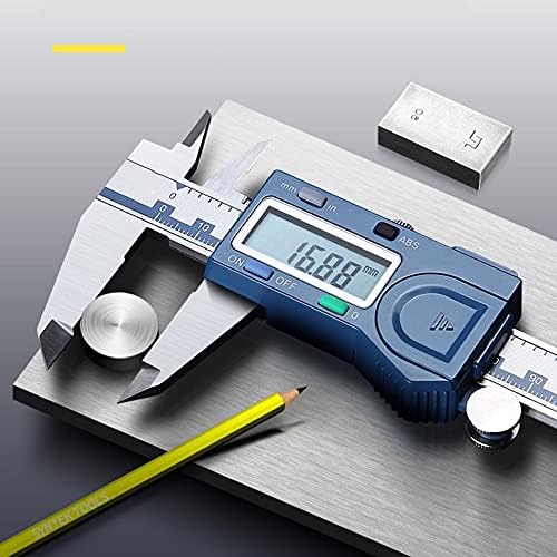 UXZDX CUJUX 150/200/300 мм/6 инча LCD цифров Електронен штангенциркуль от въглеродни влакна с нониусом 6 инча, е-състав от въглеродни влакна, измерване микрометър (Размер: 150 мм)