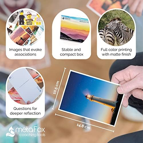 metaFox | Набор от пощенски картички Светът на емоциите | 52 картички за обучение и терапия | Контролирайте емоциите си и да развива