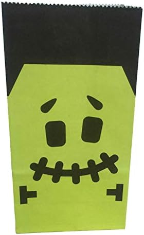 Abaodam 6 Бр. Чанта за шоколадови Бонбони на Хелоуин Подаръчни Торбички от Крафт Хартия Преносими Чанти-Тоут за Партита, Бонбони, Шоколад,