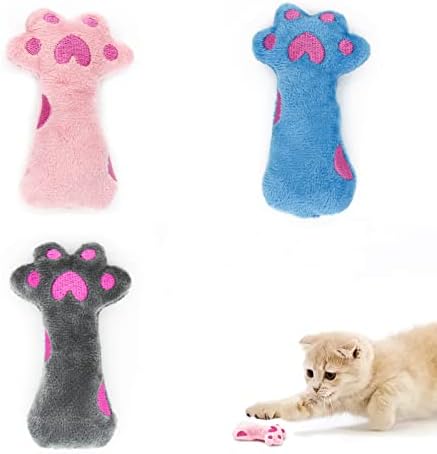 Играчки от коча билка е за котки Andiker, 3 бр., Интерактивни играчки за котки в затворени помещения, Меки Плюшени Играчки за котки с дъвченето