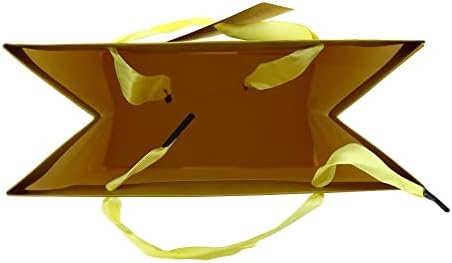 ОКР Изгодни Малки Подаръчни пакети с размер 7 W x 9,5x 4Г с усукани крафт-дръжки, Най-подходящи за Рожден Ден, сватба, бебе душ,