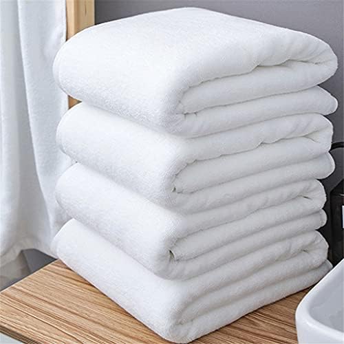 SLYNSW 80180/100200 см Бяло Големи кърпи за баня От Плътен памук Хавлии за душата Домашна Баня Хотел За възрастни (Цвят: