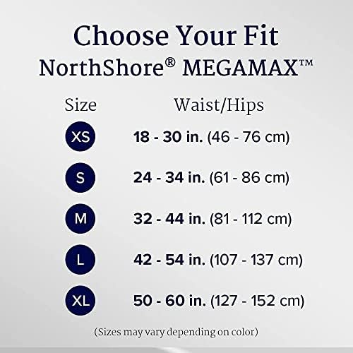 Мъжки и Женски гащи NorthShore MegaMax Tab, Черни, Голям размер, Опаковане /10