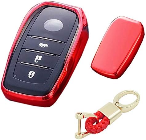 Royalfox (TM) 3 4 5 6 Копчета от Мека TPU Smart keyless Дистанционно Управление Ключодържател калъф във формата на Миди, за Toyota Holder