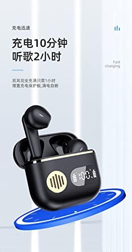 Безжични слушалки Bluetooth TWS с цифров дисплей, шумопотискане, високо качество на звука и водонепроницаемостью (бял)