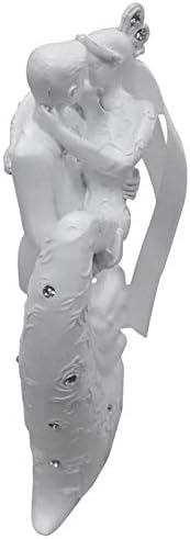 Романтична Статуетка на Младоженеца и на Булката ZAMTAC Прегръдки и Целувки за Украса Топперов Сватбена Торта