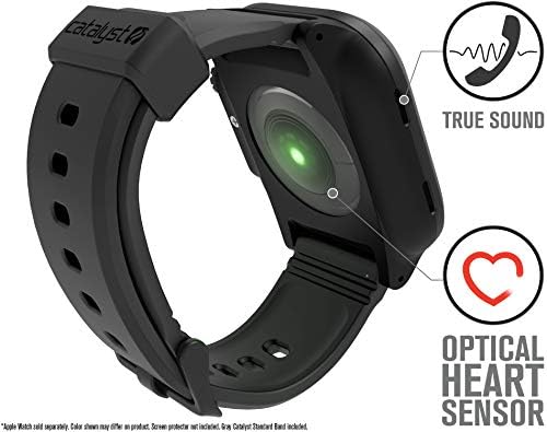 Водоустойчив калъф CATALYST 330 фута, предназначен за Apple Watch Серия SE 6/5/4 44 мм, , висококачествен и Мек Силикон каишка за часовник, Удароустойчив Здрав Защитен калъф, предн?