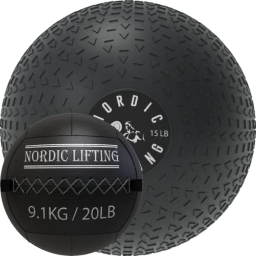 Nordic Lifting Шлем Ball 15 паунда в комплект с Монтиране на Топката 20 паунда