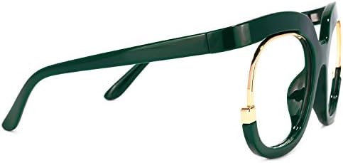 Дамски очила в Негабаритной квадратна рамка VOOGLAM с Прозрачни лещи Fredia OX739865