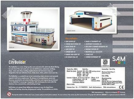 Комплект за производство на картонени модели на летище CityBuilder и закачалка - O Мащабна Жп модел на сградата
