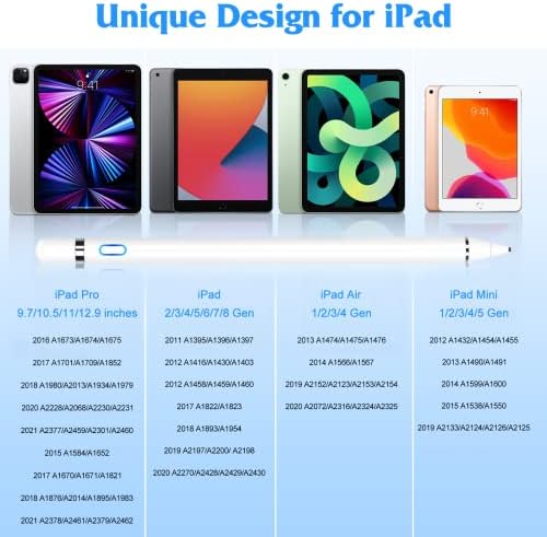 Стилус за iPad Молив, Акумулаторна батерия Активен Стилус Fine Point Digital Stylus Молив за Huawei MediaPad T3 7.0 е Съвместим с Повечето