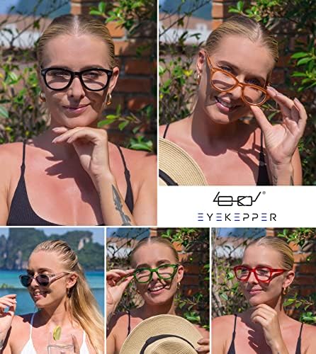 Очила за четене Eyekepper Cat Eye, за жените на 5 групи, Женски Ридеры Голям размер