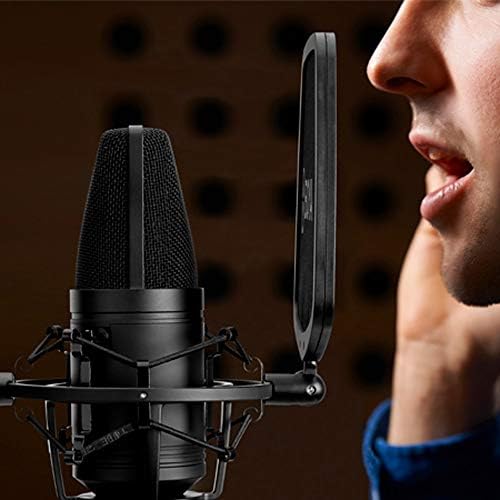 TWDYC Микрофон с Голяма Бленда, нискочестотен Филтър, Кардиоидный Кондензаторен Микрофон за Студийната Излъчване, Микрофона