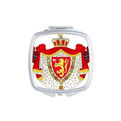 Норвегия Националната Емблема За Символ На Страната Огледало Компактно Преносимо Карманное Козметично Двустранно Стъкло