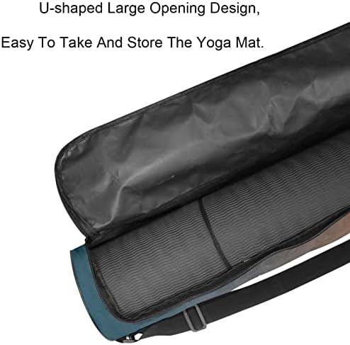 Чанта за постелки за йога LAIYUHUA, спортна чанта за йога с двойни ципове за жени и мъже - Гладка ципа, U-образна голяма дупка и регулируема каишка, подходящ за повечето п?