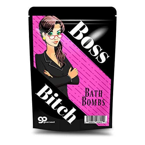 Бомби за баня Boss Btch Премиум клас- Boss Lady - Гигантски Шипучки за вана за жени - Огромни ръчно изработени изделия - Подаръци Boss