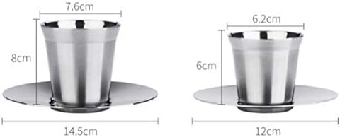 Чаша за вода Cabilock 1 бр. Чаша за Вода от Неръждаема Стомана с Двойни Стени, с Топлоизолационна Бирената Чаша за Кафе, Сок, Чай (Размер)