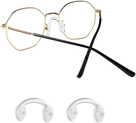 UUYYEO 10 бр Силиконов Ремък за Оптични Мост, Ввинчивающиеся Носа Облицовка за Очила, Очила за очила