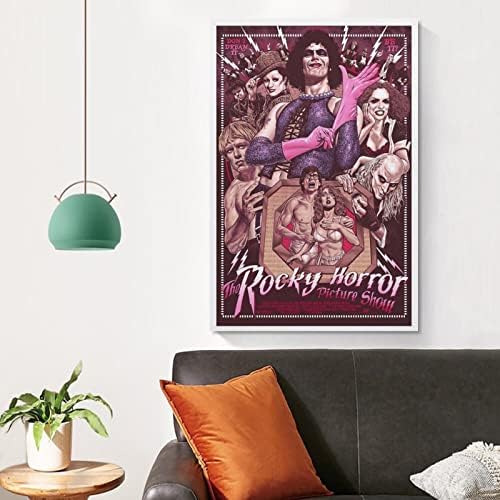 HITOTO The Rocky Horror Picture Show Плакат на филма е Художествен Плакат, върху Платно, с монтиран на стената Арт Декор за Модерен