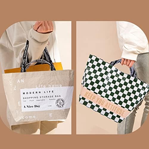 2 Опаковане на Всички Чанта Продукта Чанта за Преносими Чанти За Пазаруване Множество Подарък Чанта Найлонови Тъкани на Екологично чисти Торби