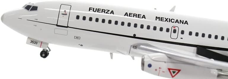 Самолет Flight 200 ВВС на Мексико, за да Boeing 737-200 3520 със стойка, издаден в Ограничен тираж в размер 1/200 парчета, Готов