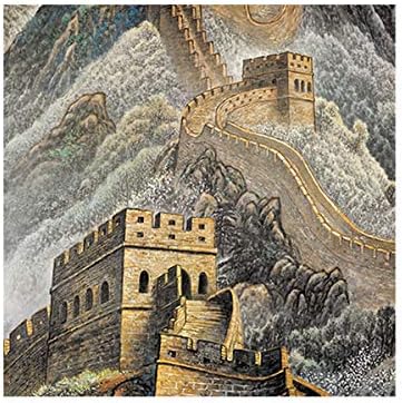 lanermoon Китайската Традиционна Живопис върху Коприна Свитъци, Великата Китайска стена, Модерен Пейзаж, Окачени Картини за