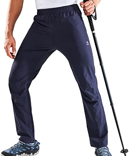 Мъжки леки панталони-участък Haimont за разходка, Улични бързо съхнещи Найлонови панталони с джобове с цип, UPF50 и Водоустойчив