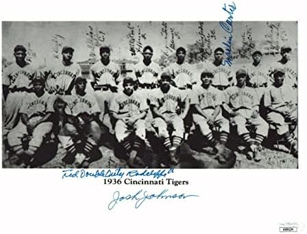 Джош Джонсън, Марлин Картър, Тед Радклиф Подписаха Снимка с размер 8,5x11 с JSA COA - Снимки на MLB с автограф