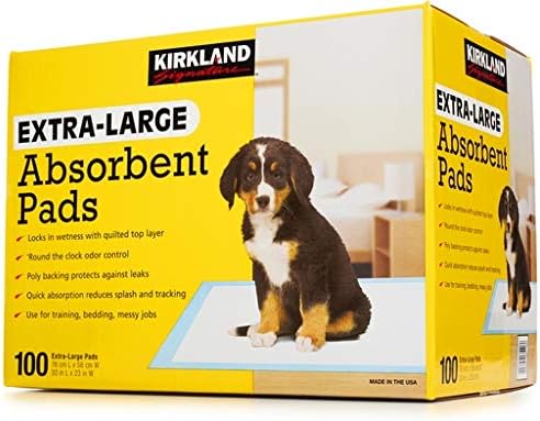 Kirkland Signature Много Големи Запечатани /Абсорбиращи подложки за изследване на Урината на домашните кучета - 100 броя