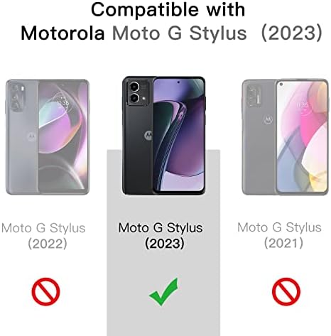 Защитно фолио JETech за екрана на Motorola Moto G Stylus 2023 със защита на обектива на камерата (не е подходящ за версия 2022/2021/2020), филм от закалено стъкло, HD прозрачен, по 2 пакета в?
