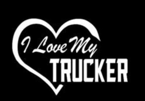 Обичам Си на шофьор на камион - Vinyl Стикер | 5,5 Широчина X 4 Височина | Бял HGC0266