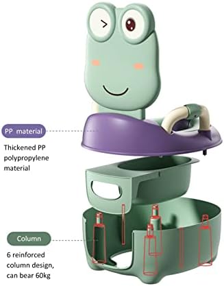 Детски гърне Fafeicy, подвижни и моющийся, Тоалетна за приучения към гърне от полипропилен PP, с облегалка с височина 12