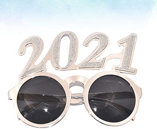 BESTOYARD Коледен Декор на Нова година Очила с пайети 2021 Вечерни Слънчеви Очила, очила Коледна парти Новост Очила за 2021 Коледна парти