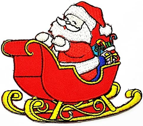 Kleenplus Дядо Коледа весела Коледа Комикси Комикс Сладки Железни Ивици Дейности Бродирани Логото Дрехи, Дънки, Якета, Шапки,