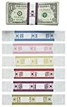 Крафт-Банкнотные лента PM Company 55032 с цветна маркировка, 20 банкноти, 2000, Самозалепващи се, На 1000 / Опаковка