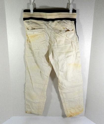 1987 Хюстън Астрос Кевин Бас, Използвани в играта Бели Панталони 30 DP36447 - Използваните В играта панталони MLB