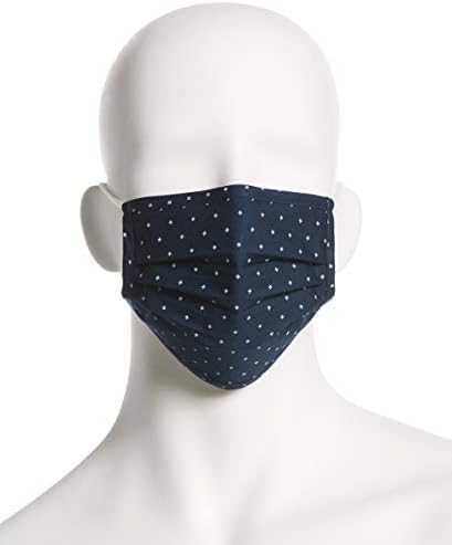 Стандартни за многократна употреба на маска за лице от плисирана тъкан Perry Ellis (опаковка от 3 броя, различни щампи и цветове)