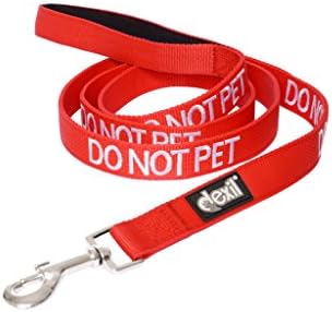 Dexil Limited НЕ ПОЗВОЛЯВАЙТЕ на домашни ЛЮБИМЦИ С червен цвят, рб 2 4 6-Футовым мек каишка за кучета, Предпазва от инциденти,