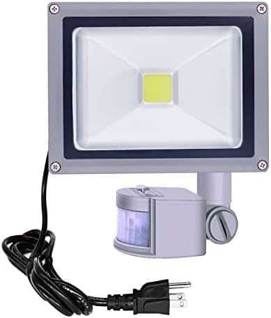 Plug led прожектор с датчик за движение HANNAHONG мощност 20 W, Индукционная лампа PIR, Автоматично включване/изключване